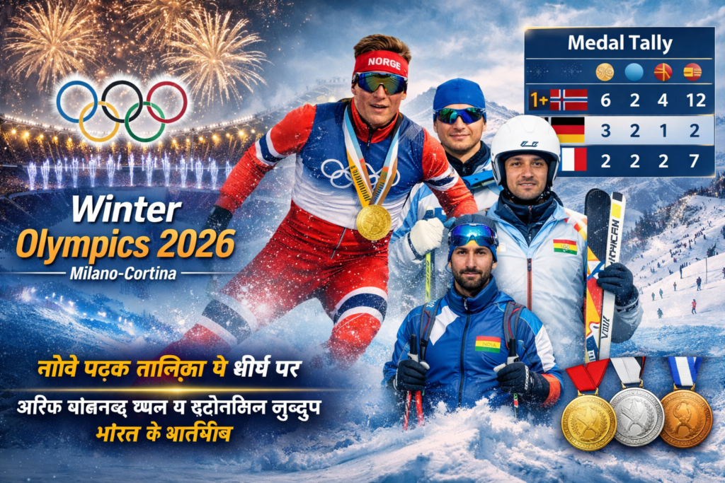 Winter Olympics 2026: Milano-Cortina Update, अब तक के गोल्ड मेडल विजेता, पदक तालिका और भारत का प्रदर्शन |