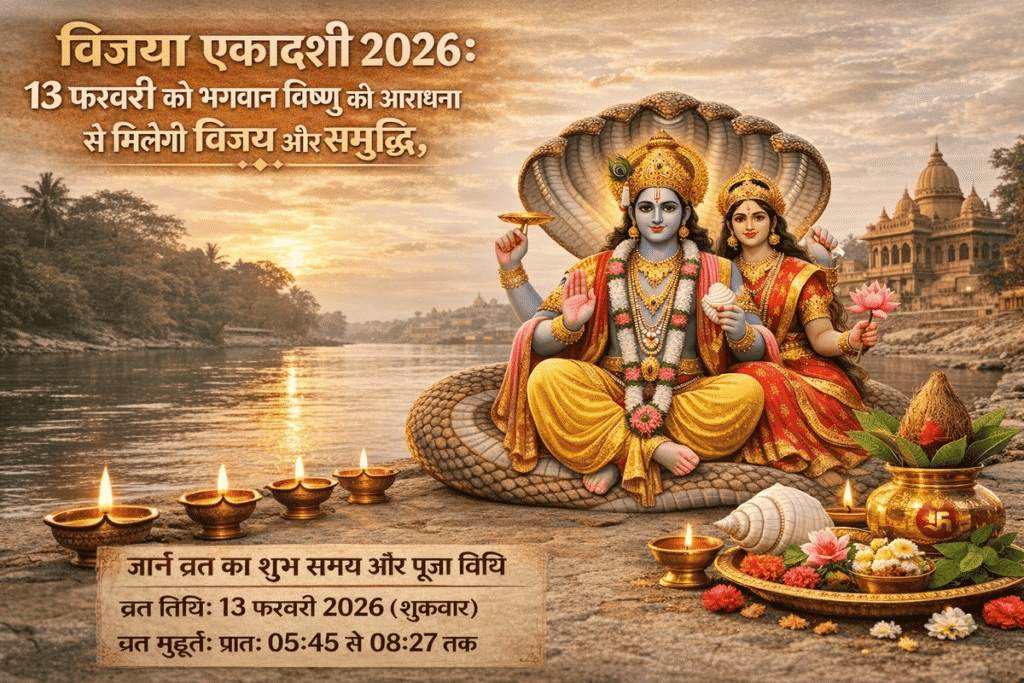 विजया एकादशी 2026: 13 फरवरी को भगवान विष्णु की आराधना से मिलेगी विजय और समृद्धि, जानें व्रत का शुभ समय और पूजा विधि