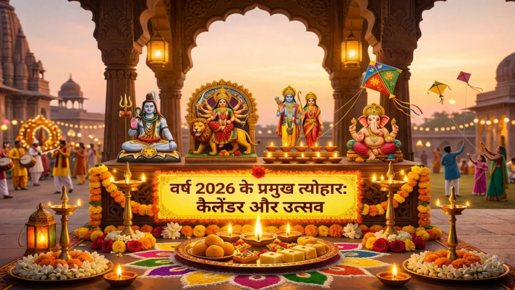साल 2026 का कैलेंडर: जानें महाशिवरात्रि से लेकर दशहरा तक के सभी शुभ मुहूर्त और तारीखें।
